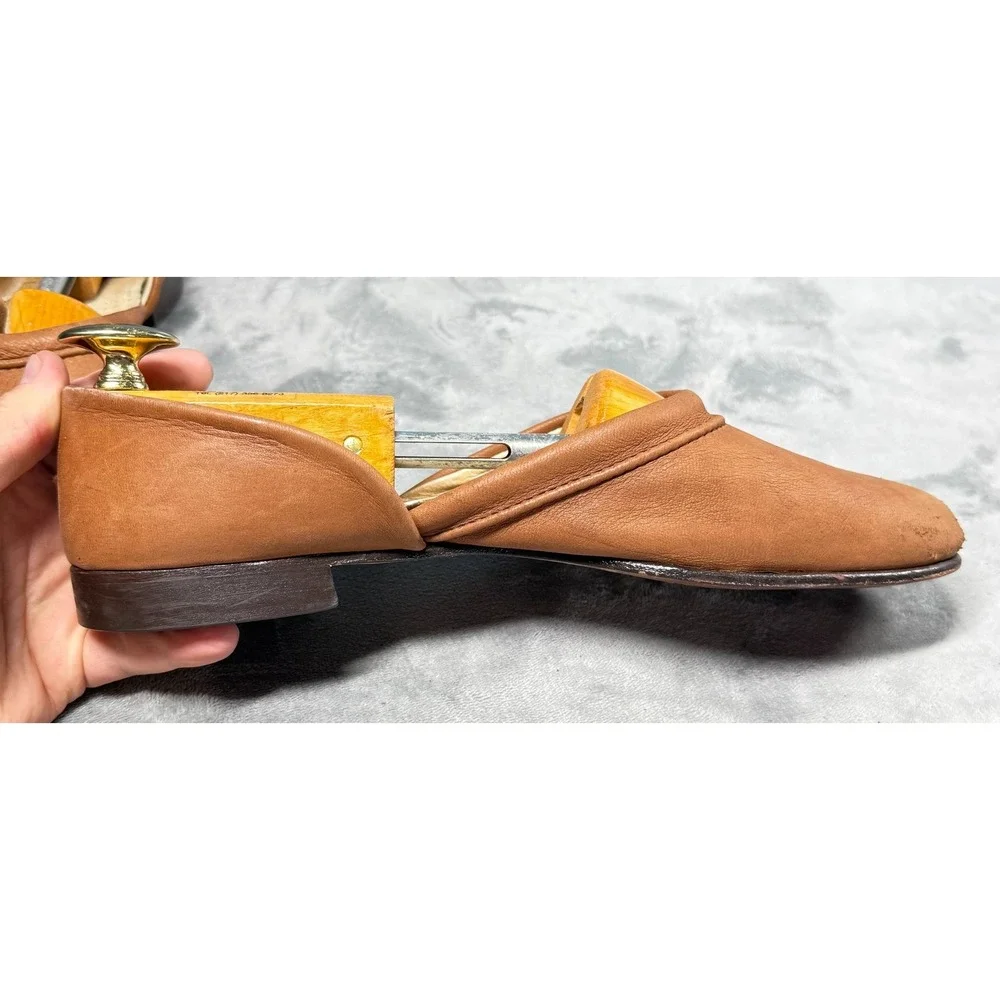 Sesto Meucci Mules Womens 11 M Brown Leather Slip On Made in Italy